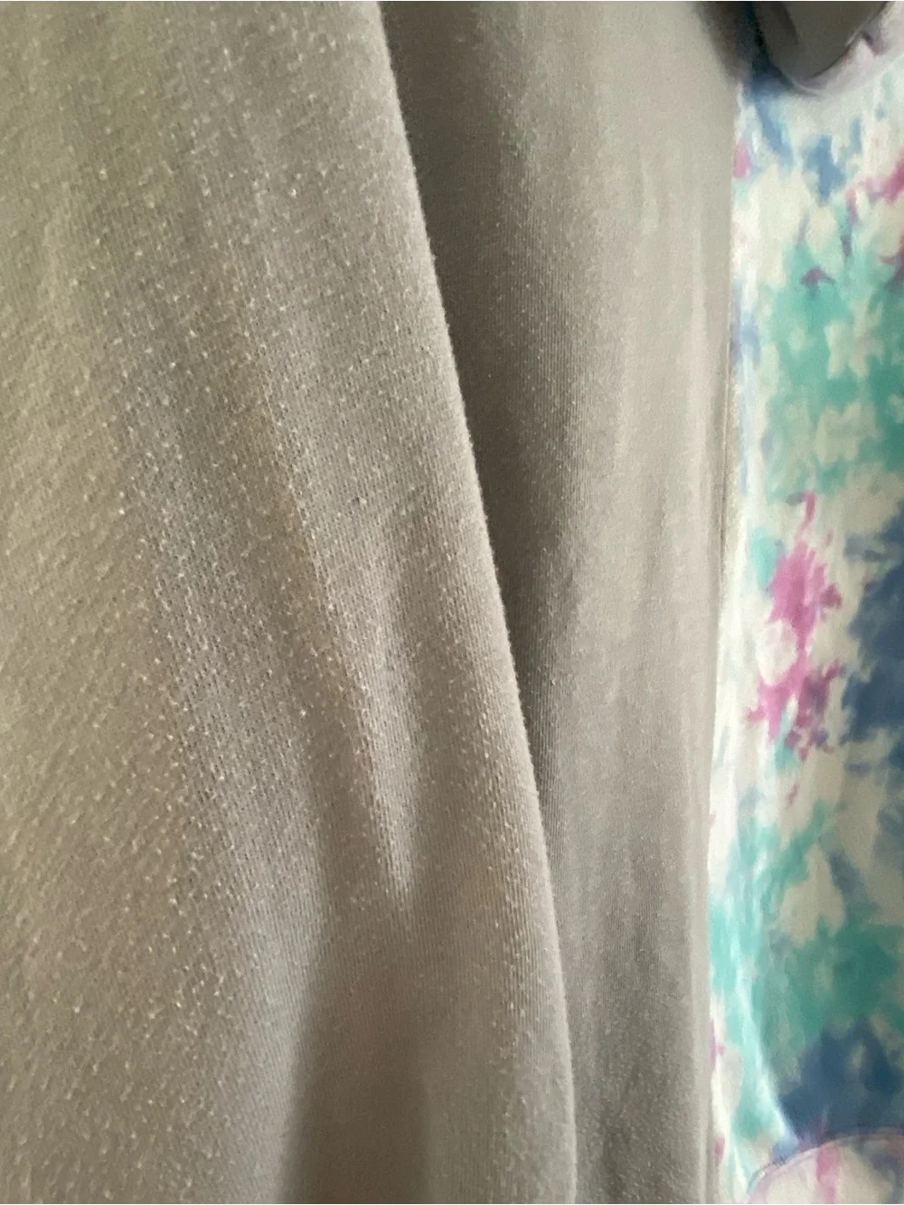 Free People RARE Two of a Kind Color Block Tie Dye Hooded Sweatshirt Size XL
